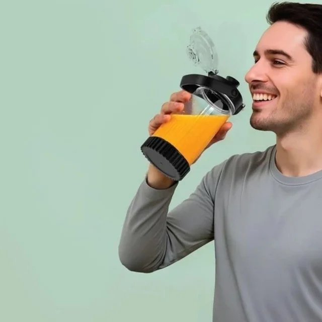 شیکر ورزشی پاورولوجی مدل Duomix گنجایش 0.6 لیتر 101527706